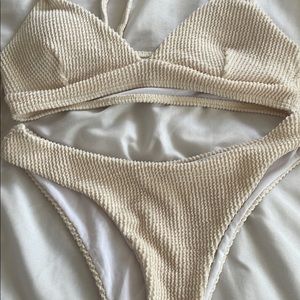 Cream colored 2 piece